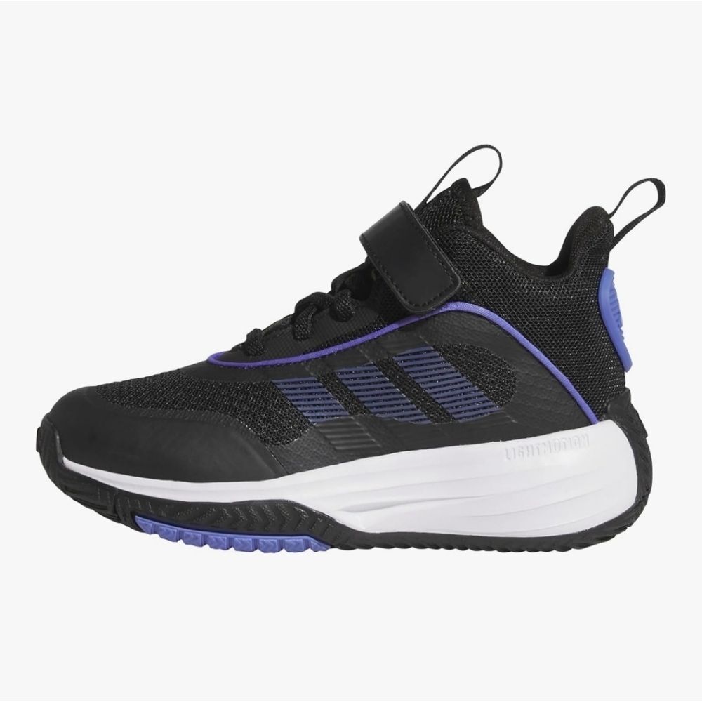 Adidas Kids Black and Purple Athletic Shoes - Picture 3 of 9